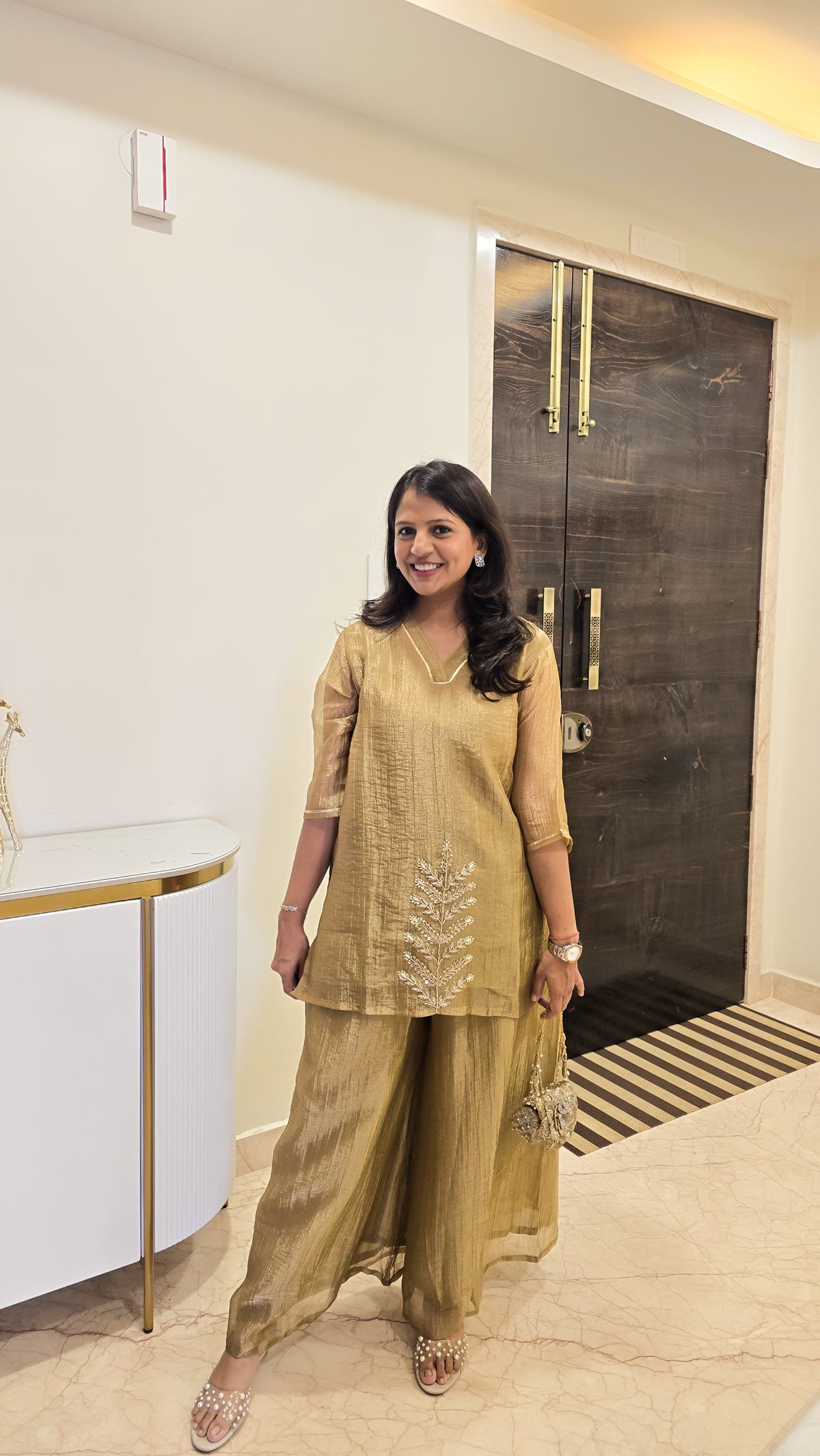 Tissue Butta Kurta Set