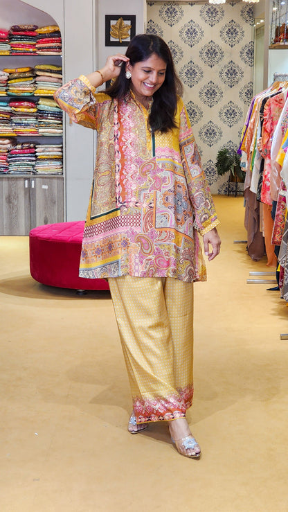 Mustard Paisley Co Ord Set
