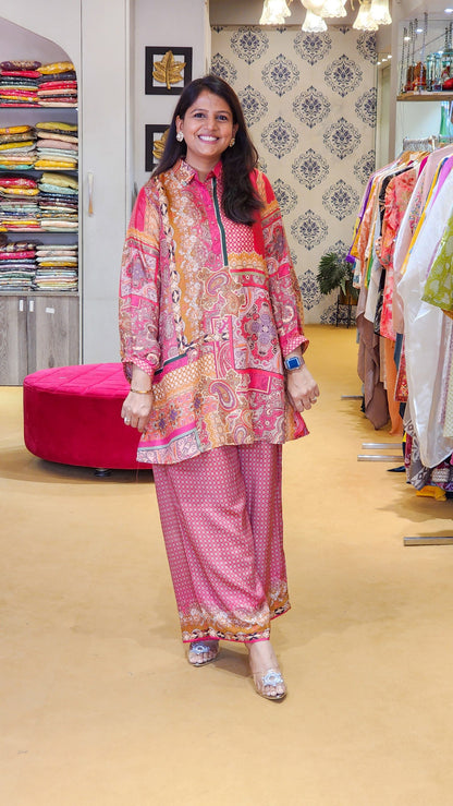 Red Paisley Co Ord Set
