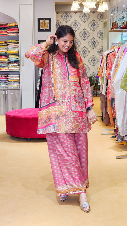 Red Paisley Co Ord Set