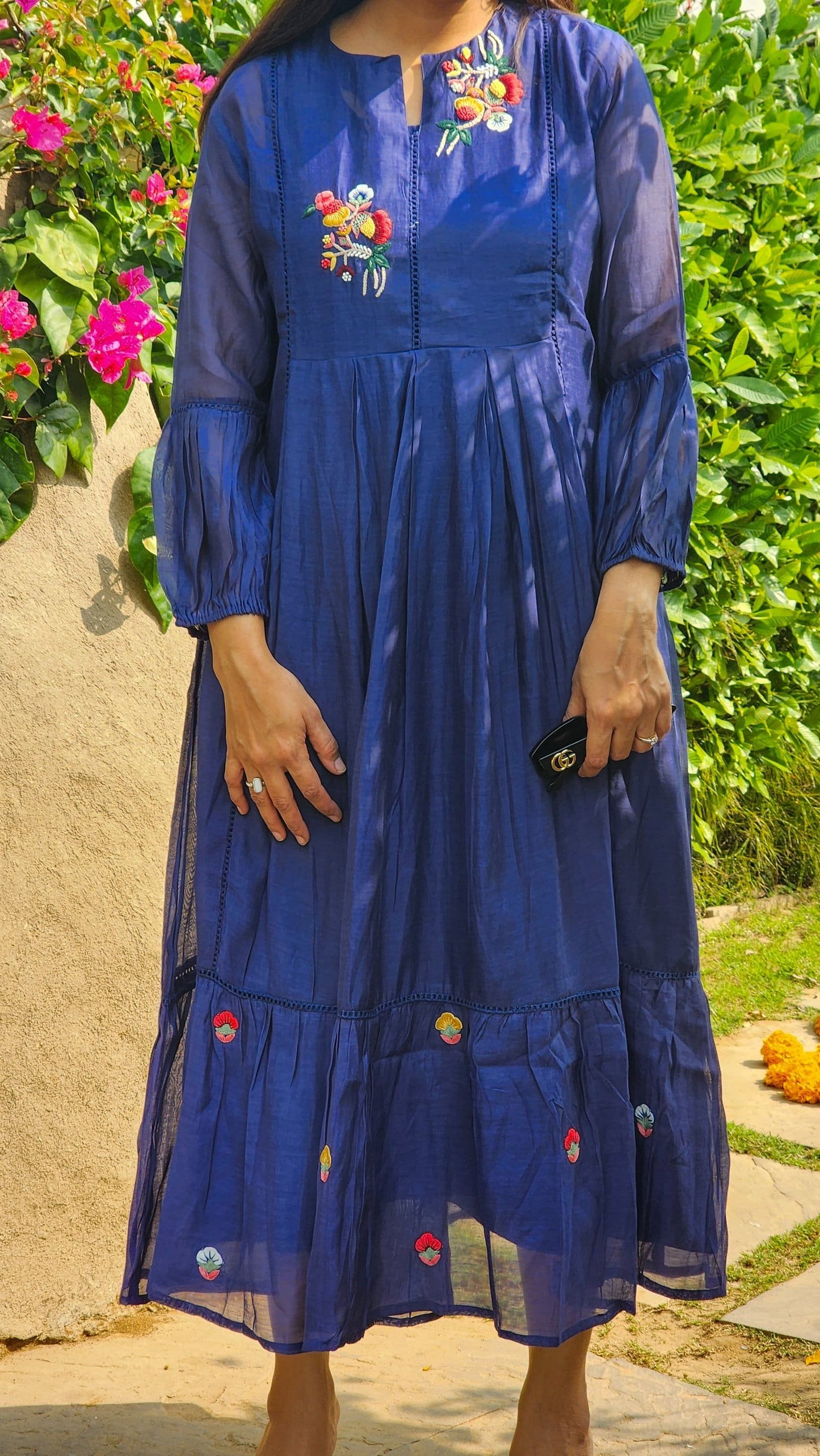 Noor Flare Tunic with Embroidery