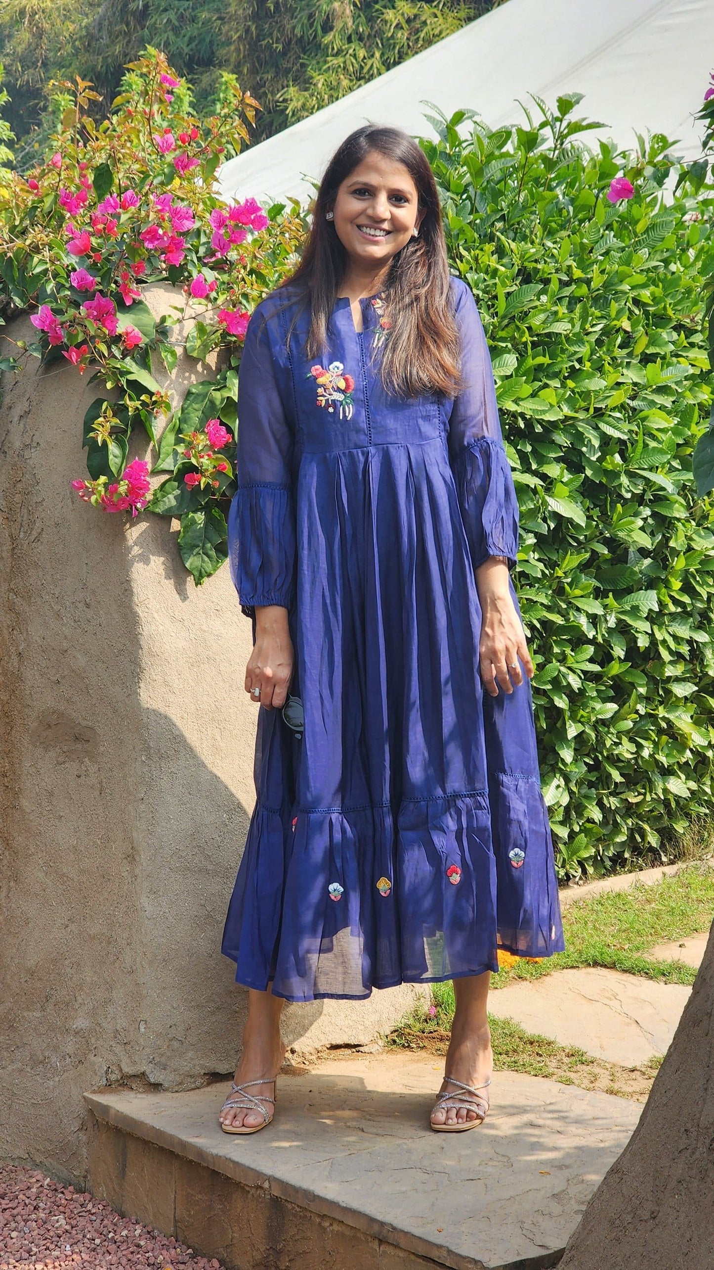 Noor Flare Tunic with Embroidery