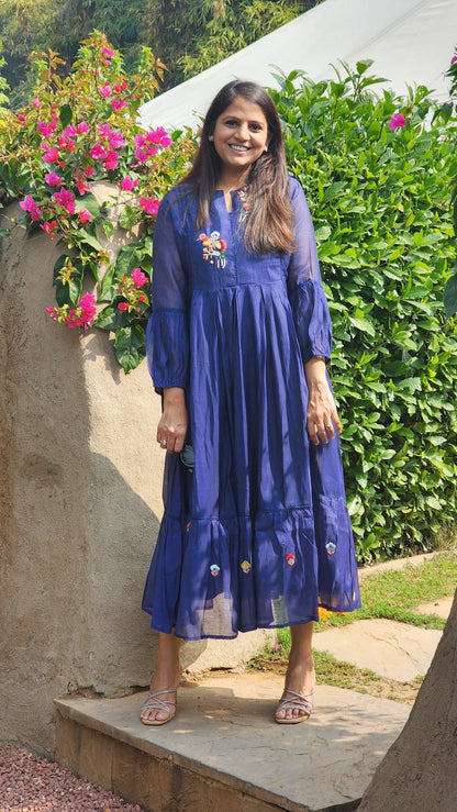 Noor Flare Tunic with Embroidery