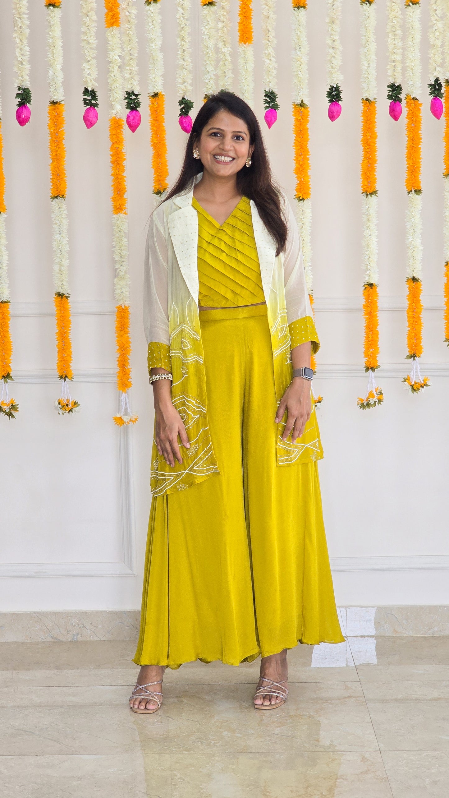 Ombre Jacket Indowestern Set