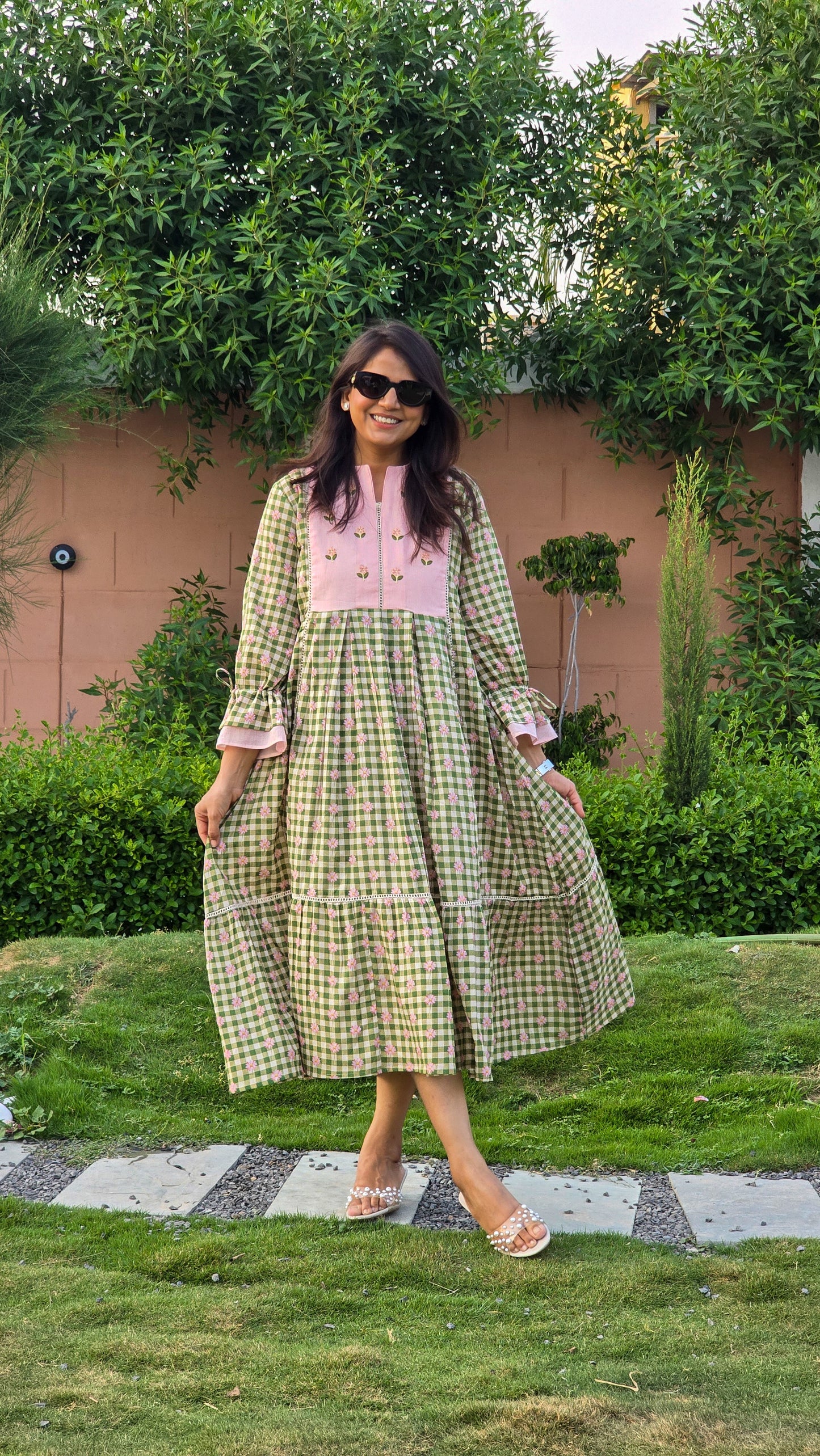 Mira Garden Mul Cotton Tunic - View 5 - PinkTree by Shrutika