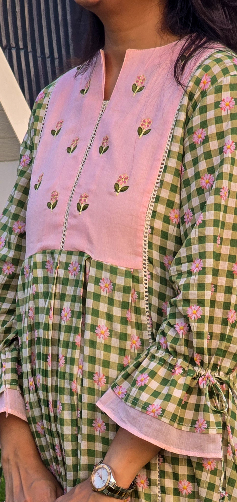 Mira Garden Mul Cotton Tunic - View 4 - PinkTree by Shrutika