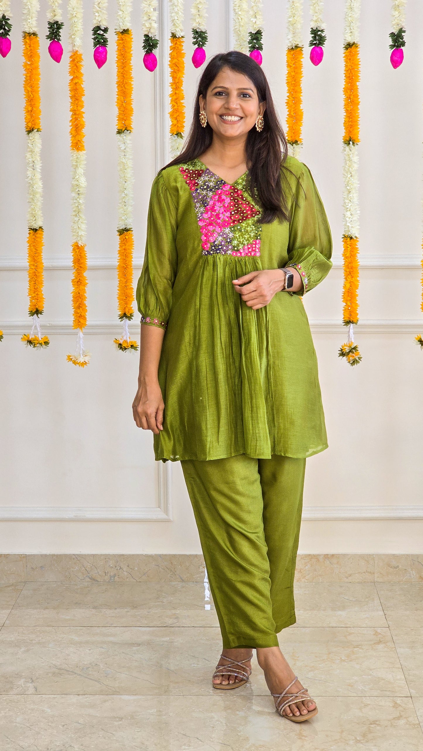 The Olive Bloom Co-ord Set