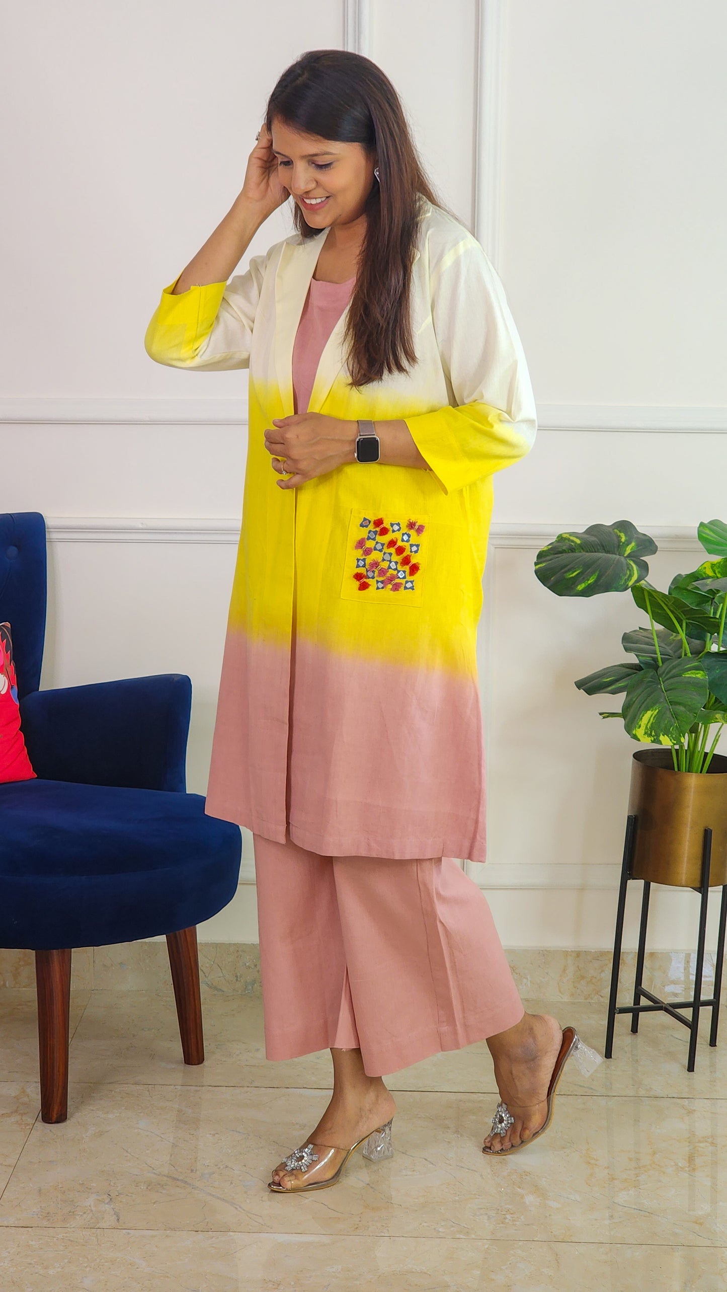 Ombre Handloom Co Ord Set