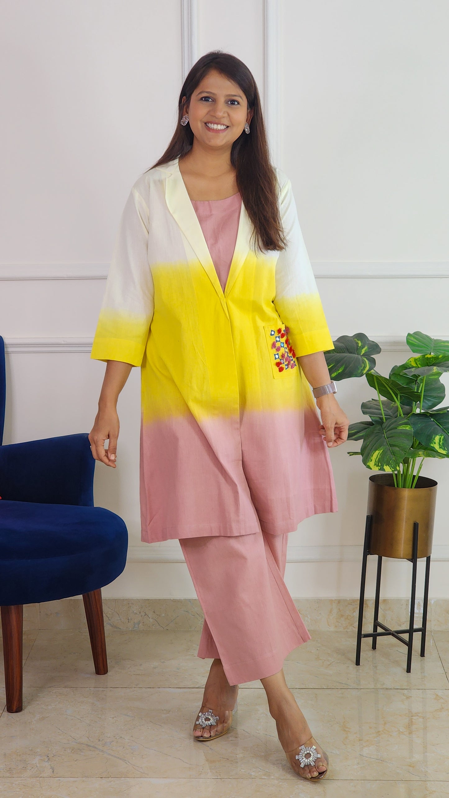Ombre Handloom Co Ord Set