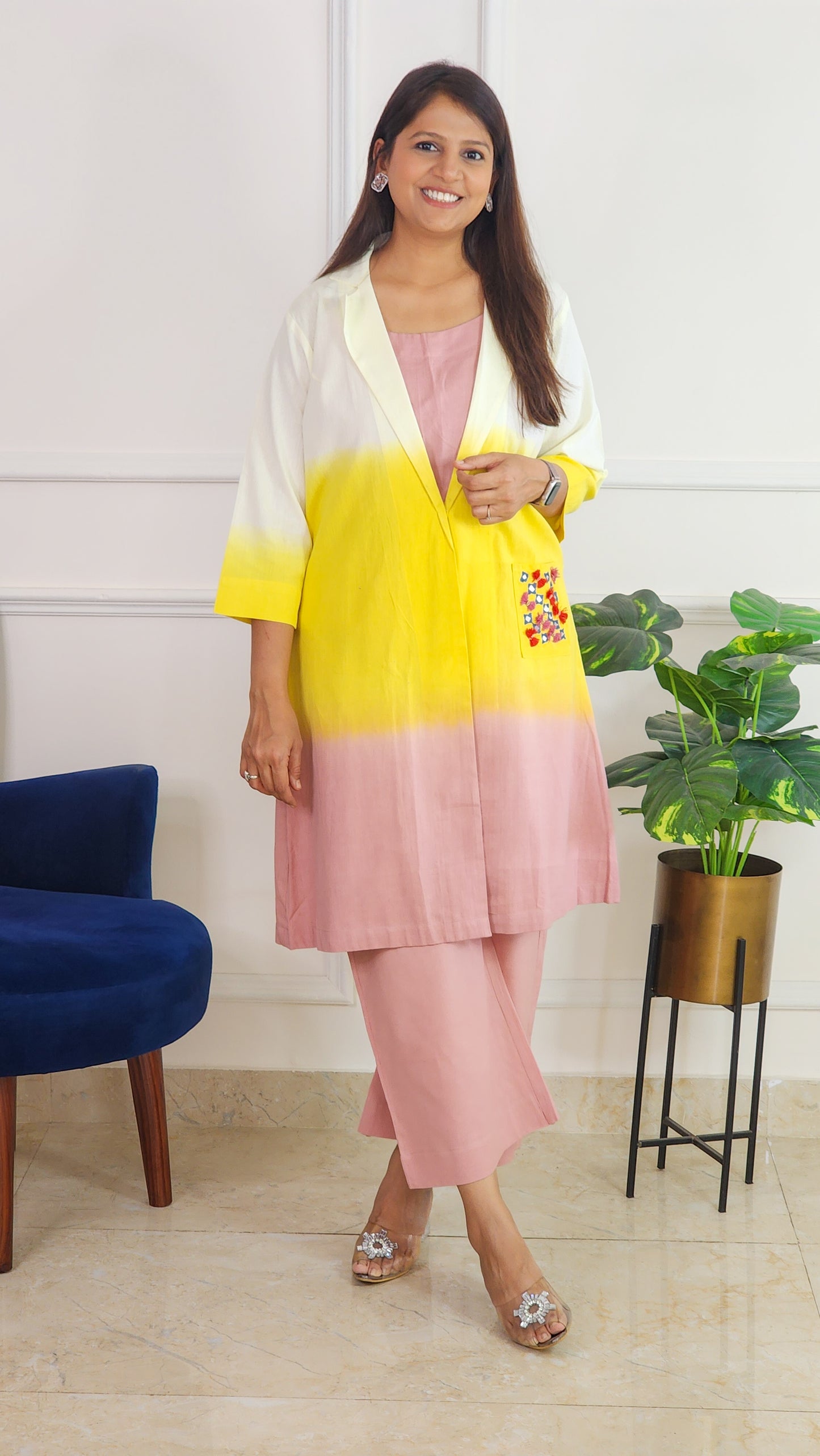 Ombre Handloom Co Ord Set
