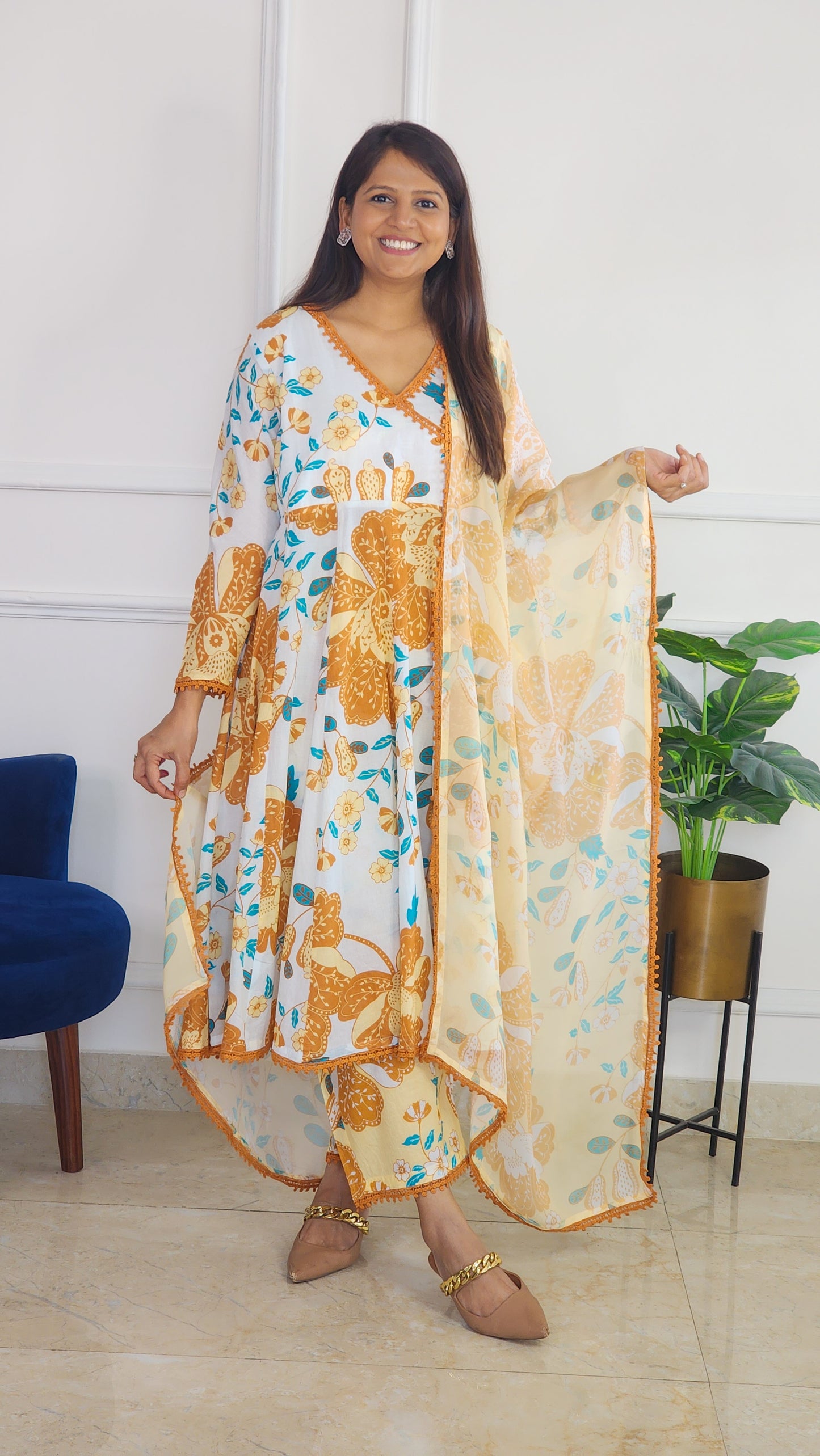 Mustard Luxe Kurta Set