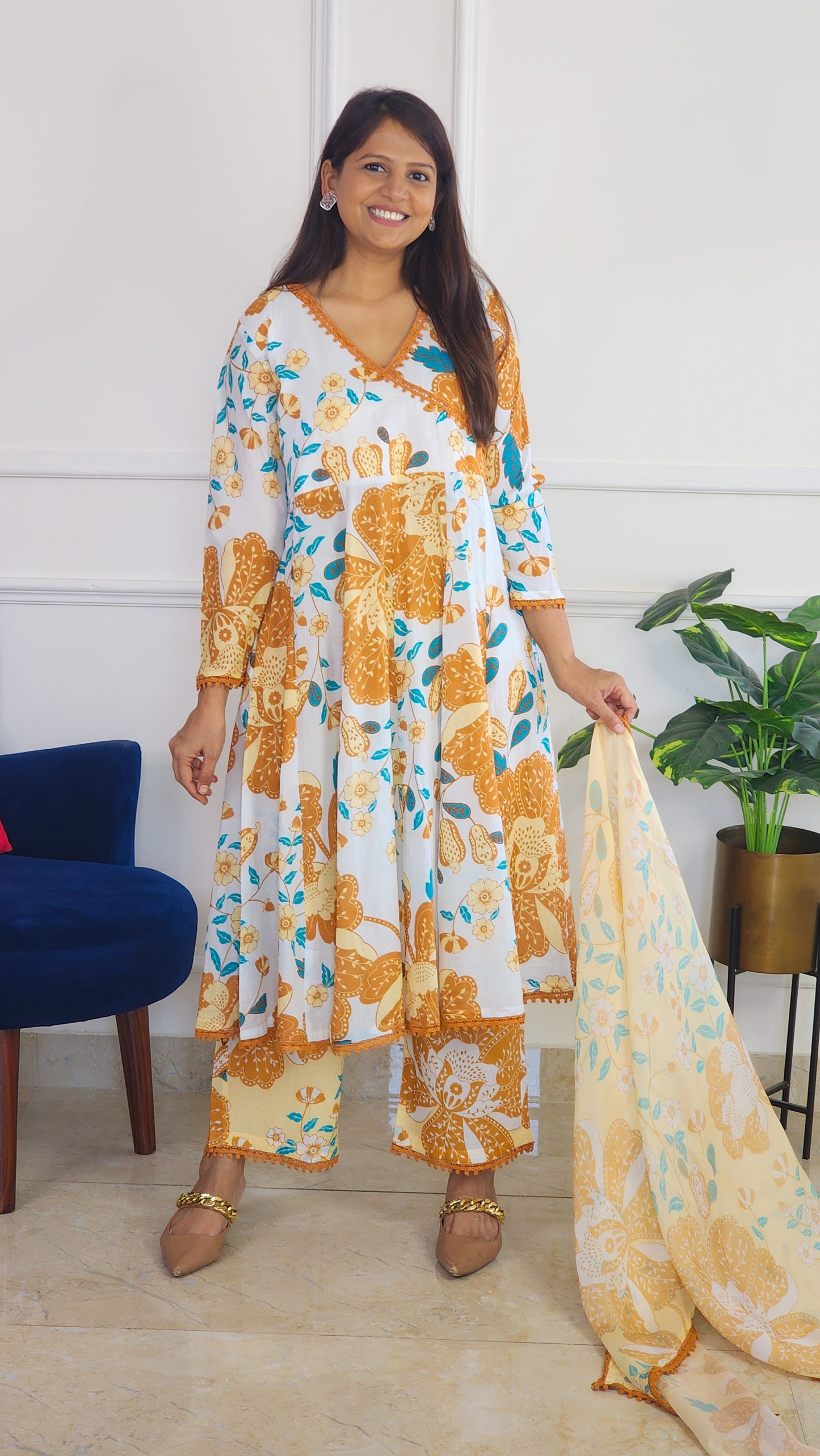 Mustard Luxe Kurta Set
