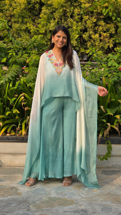 Sea Blush Indowestern Set