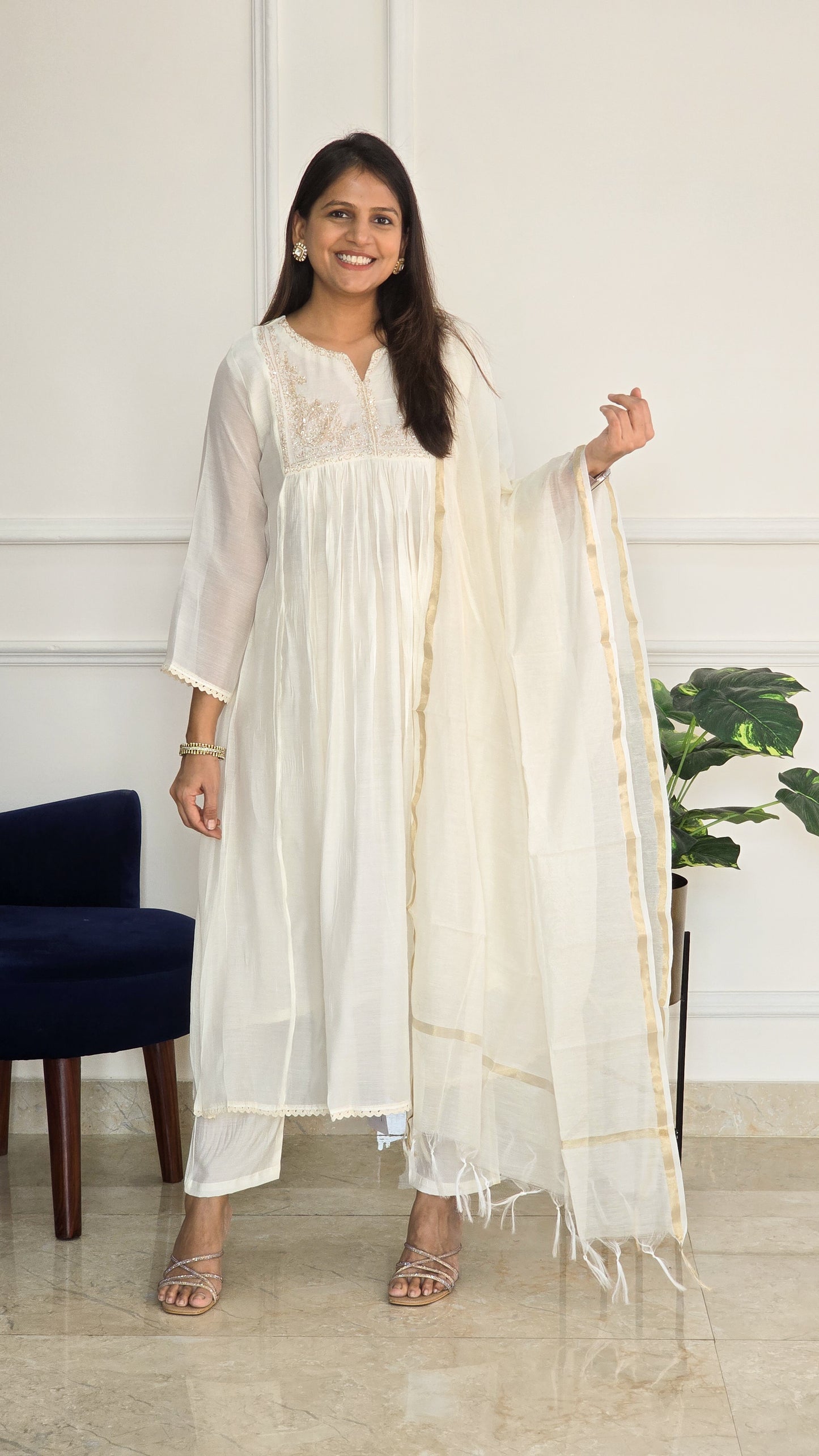 Chandani Mul Chanderi Suit