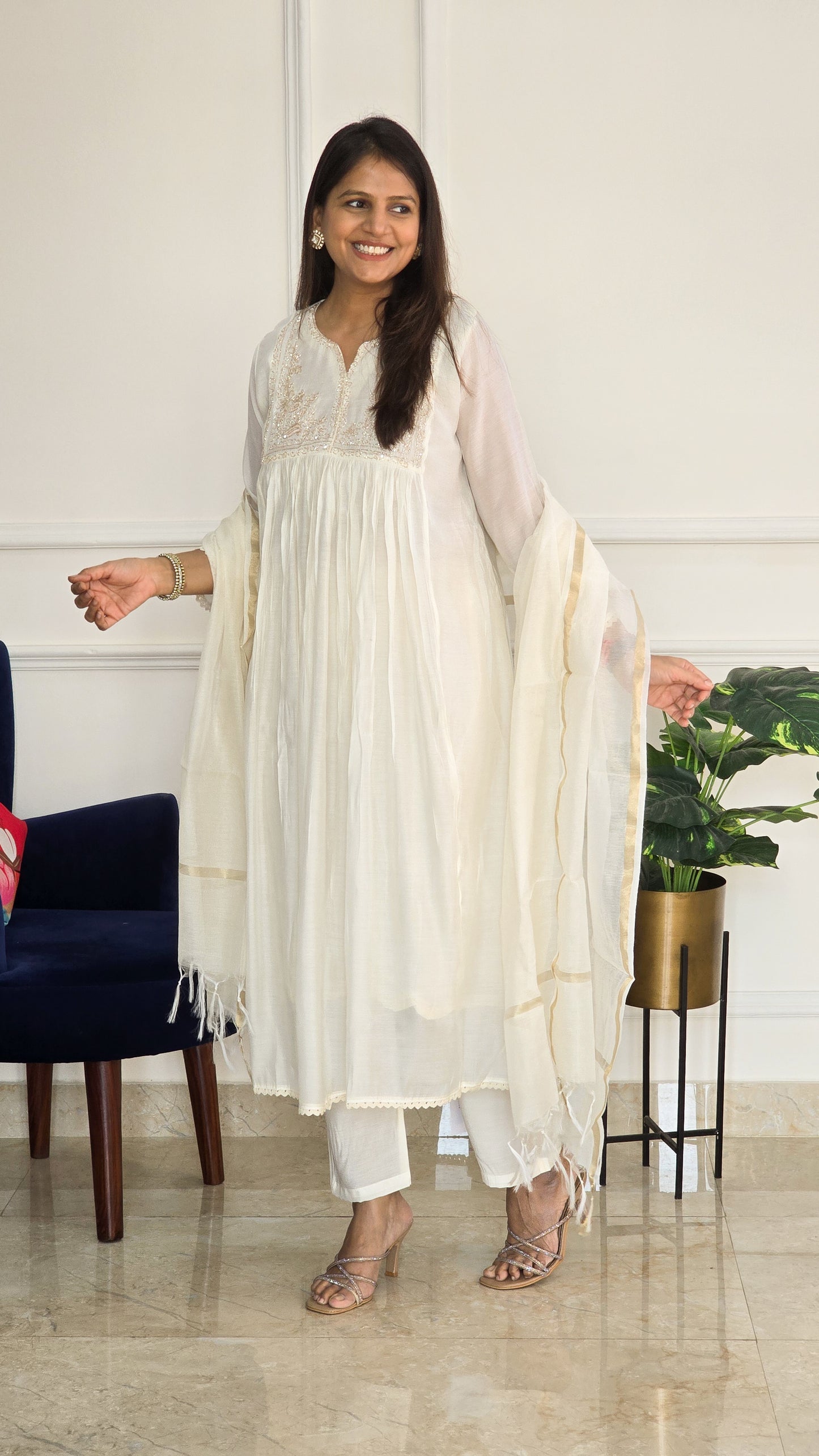 Chandani Mul Chanderi Suit