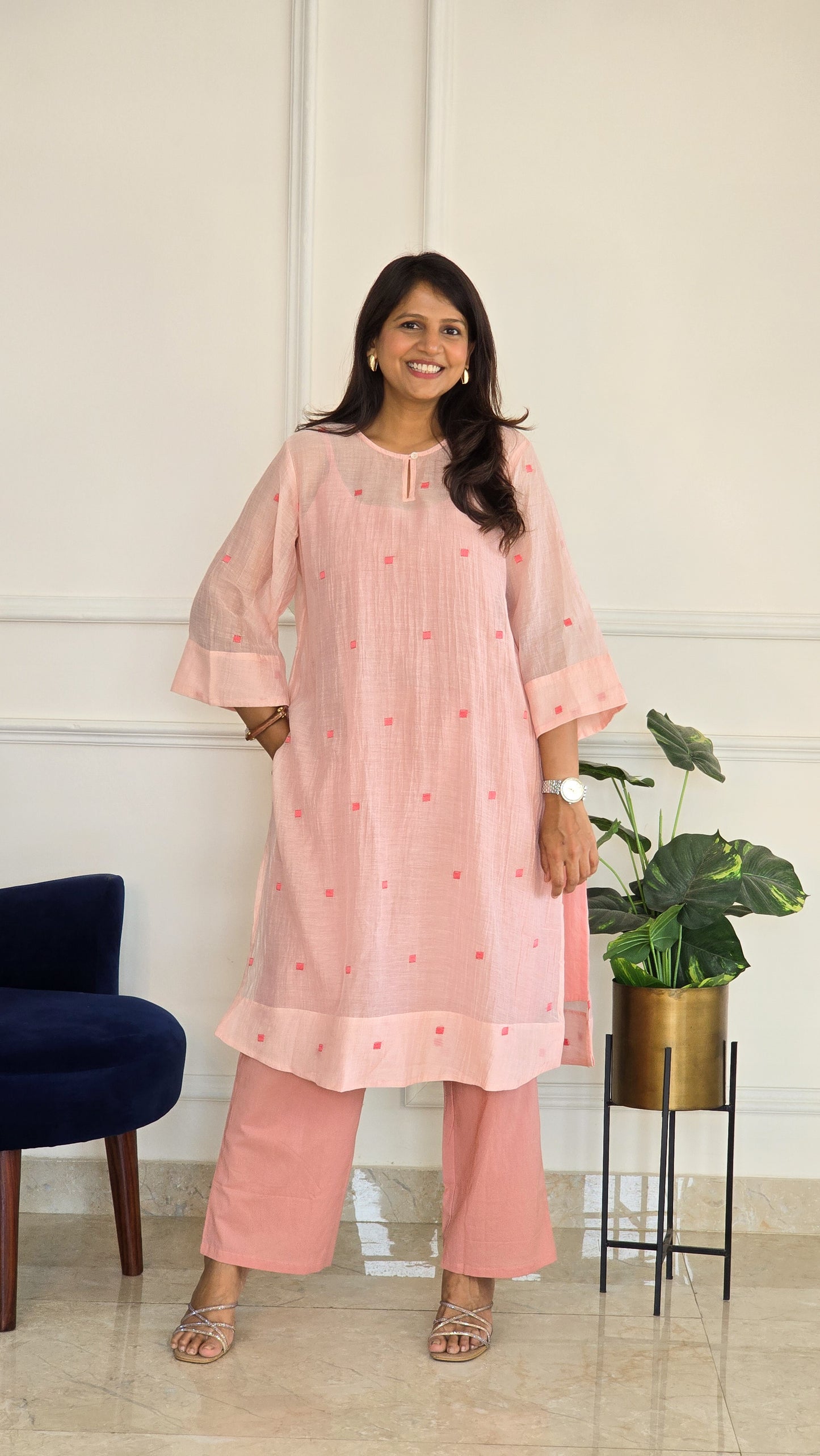 Blush Square Mul Set