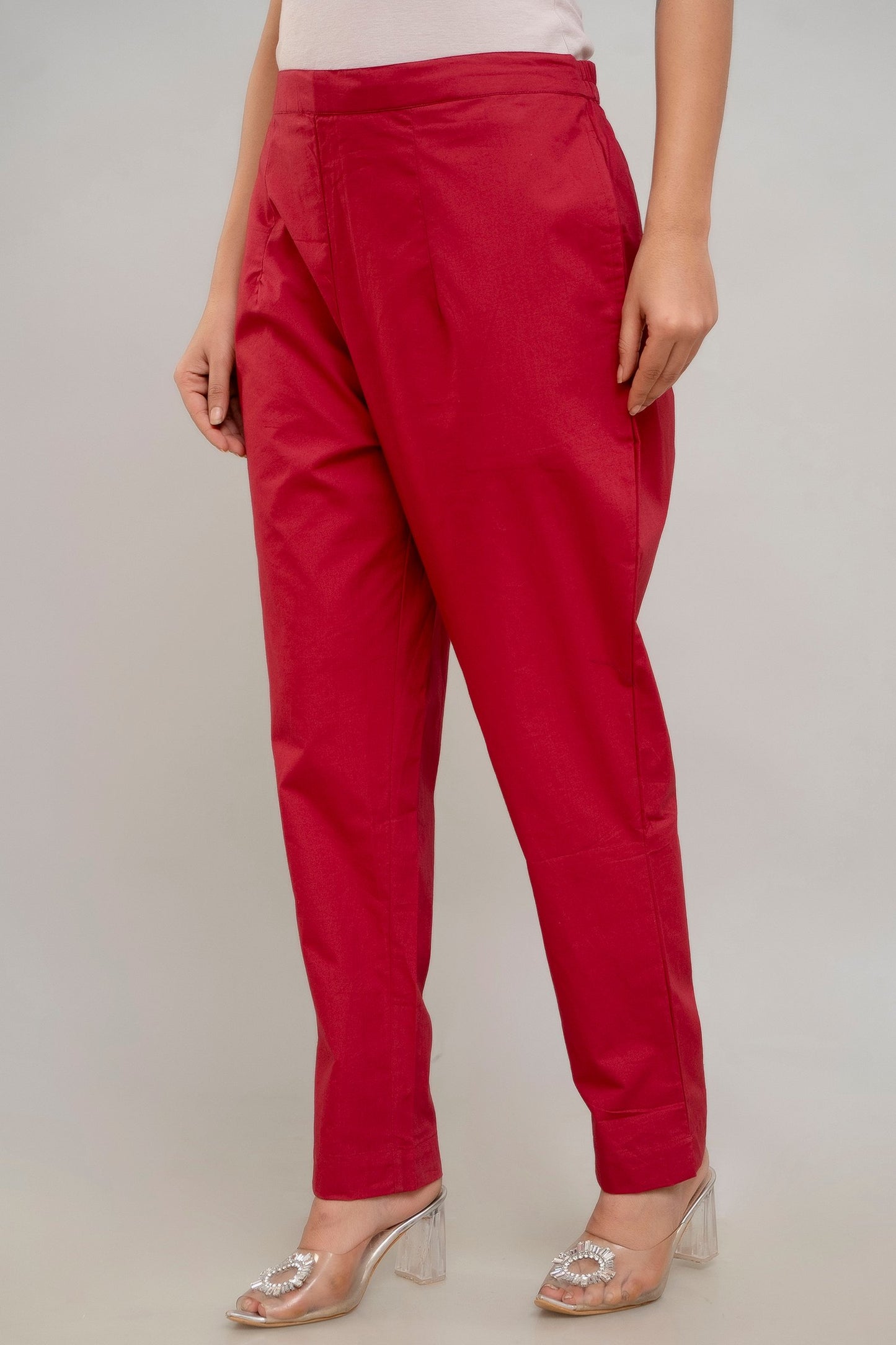 Maroon Cotton Pants