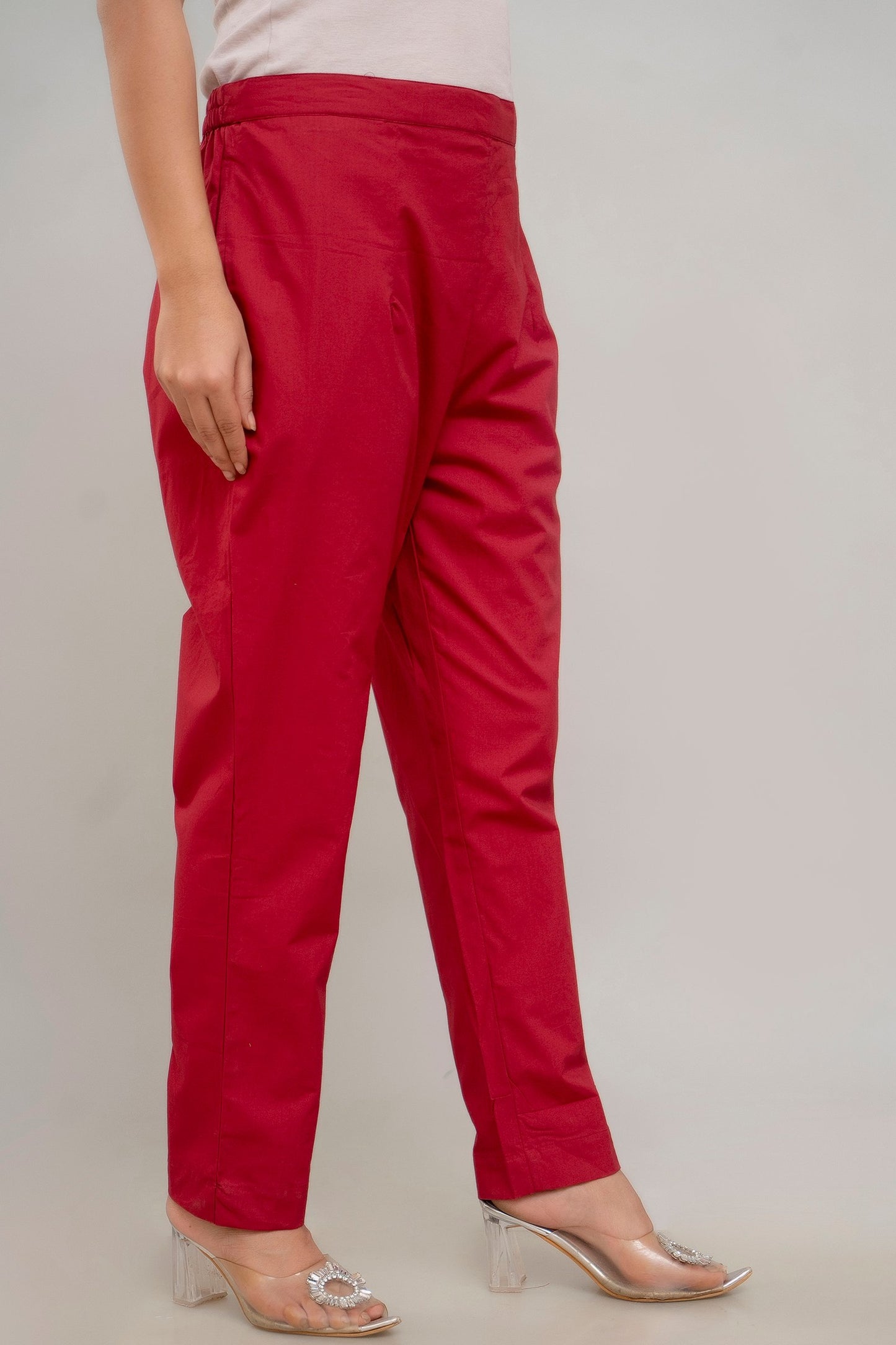 Maroon Cotton Pants