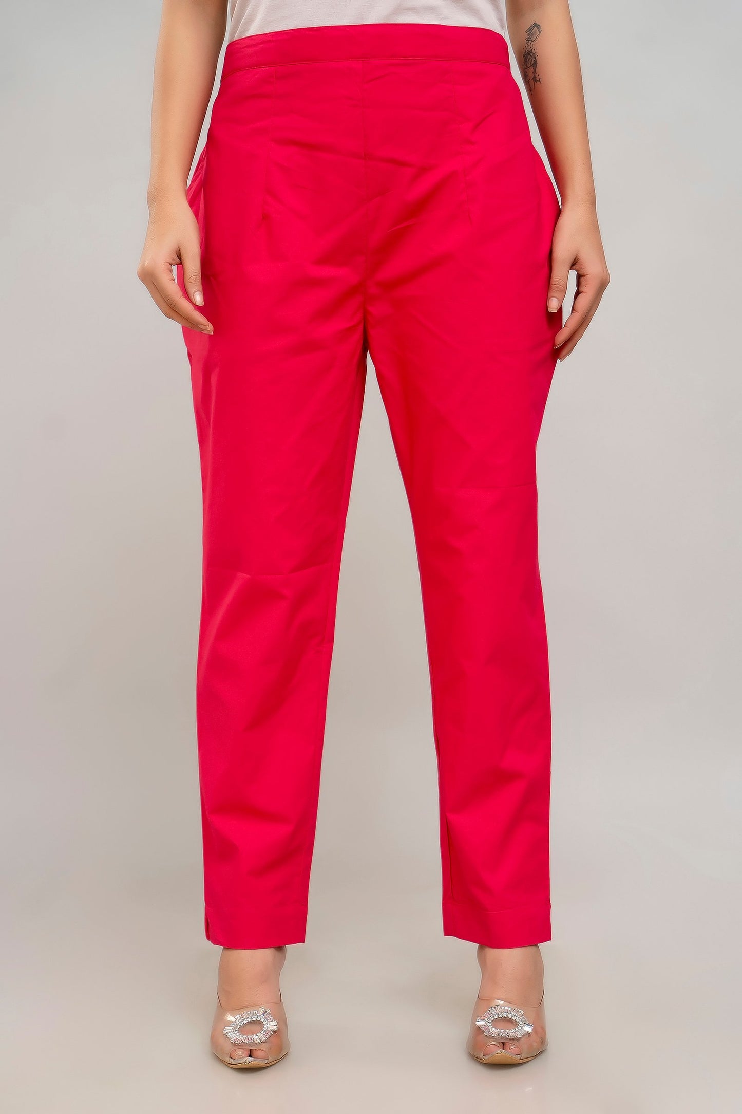 Pink Cotton Pants