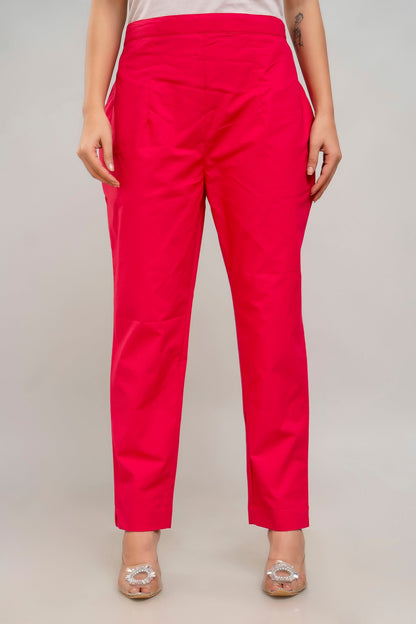 Pink Cotton Pants