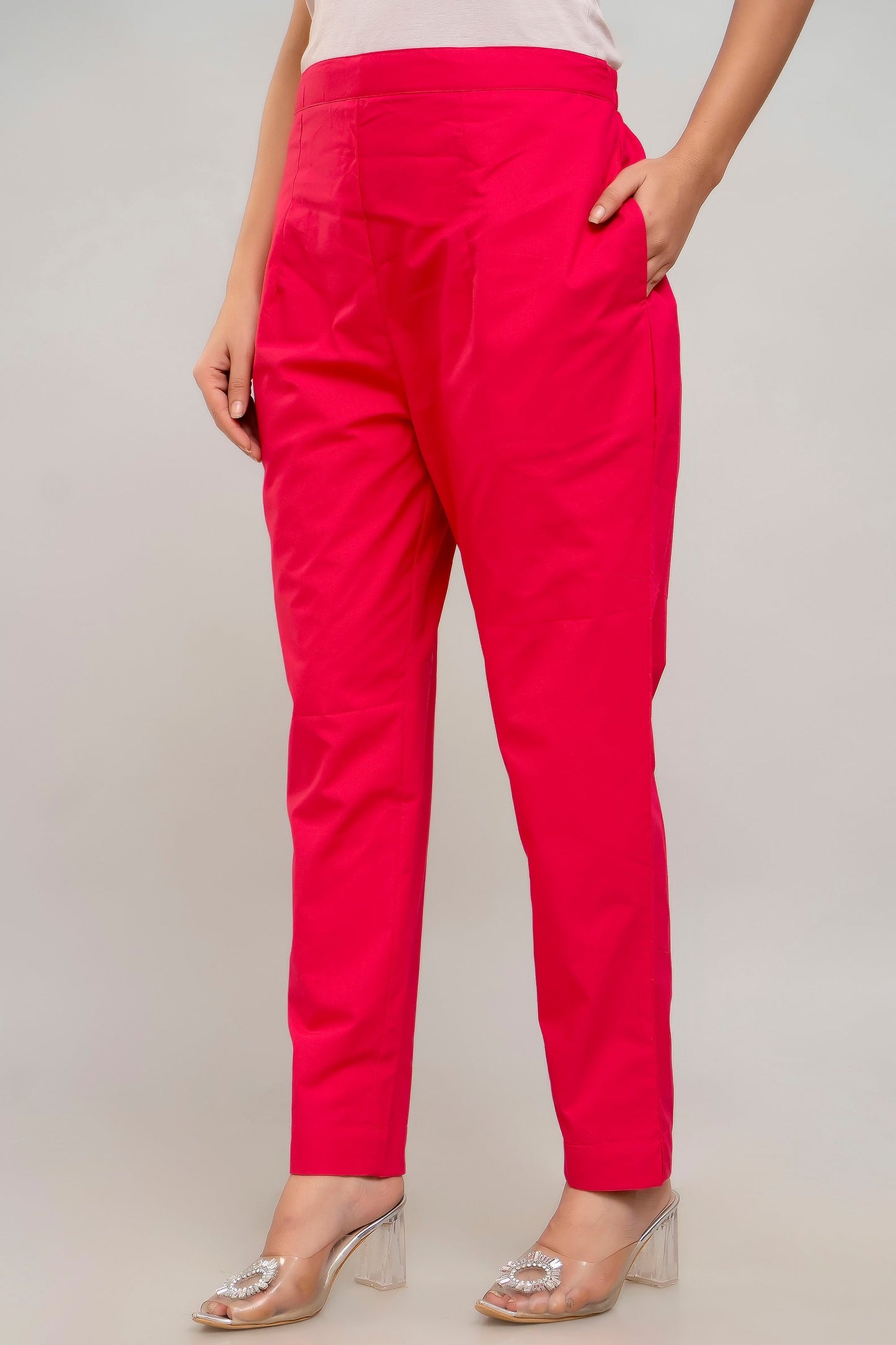 Pink Cotton Pants