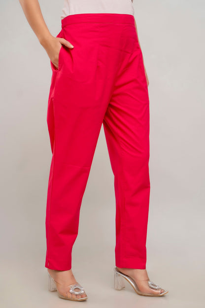 Pink Cotton Pants