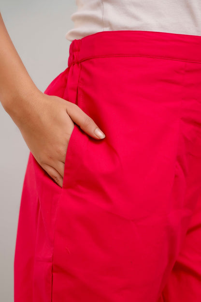 Pink Cotton Pants