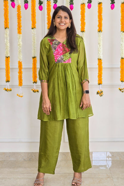 The Olive Bloom Co-ord Set