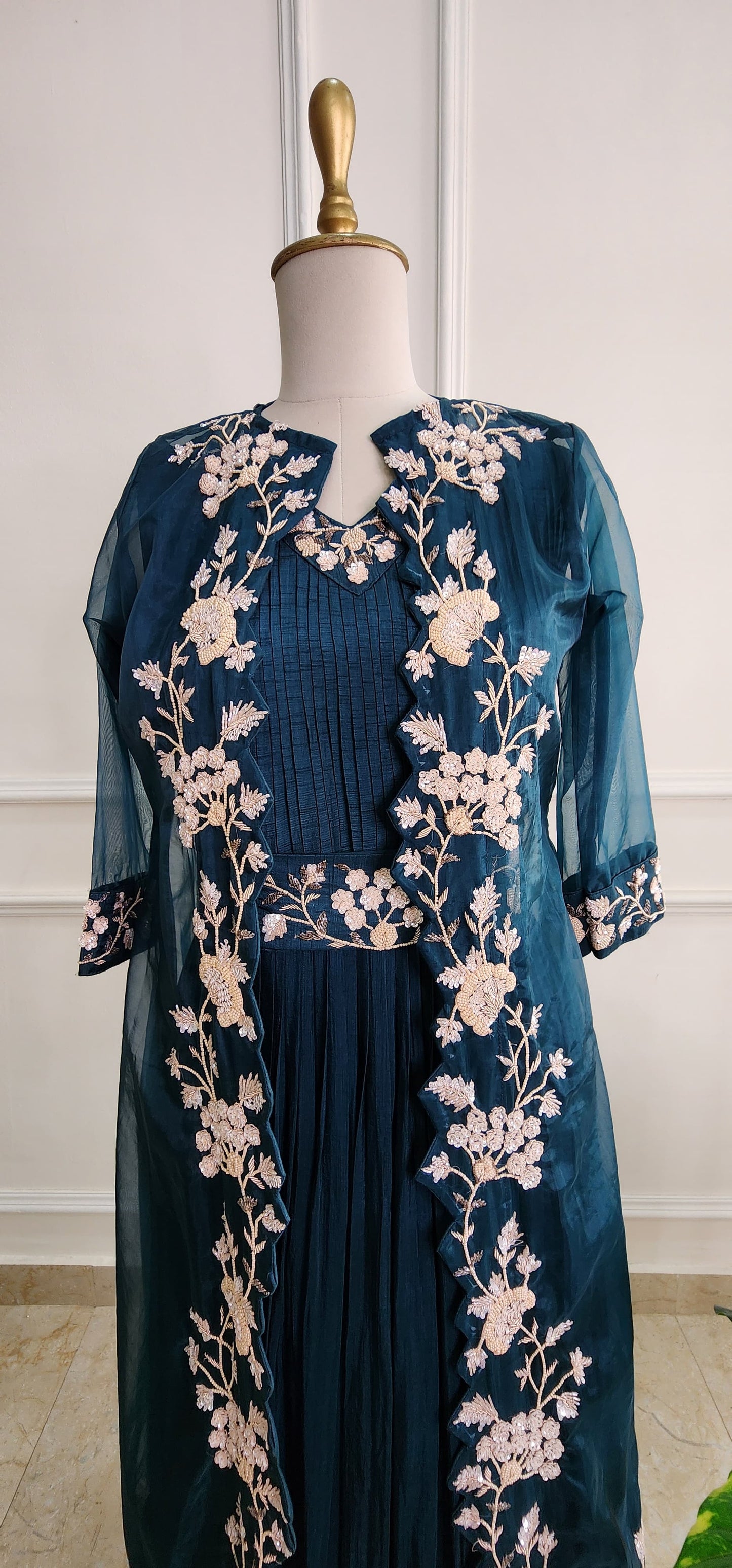 blue Gown With Jacket