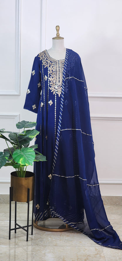 Gota Anarkali Dress