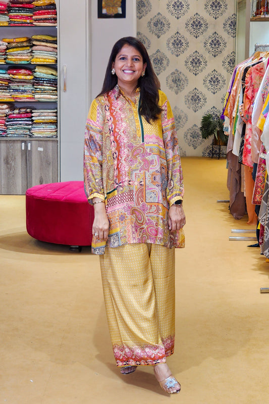Mustard Paisley Co Ord Set