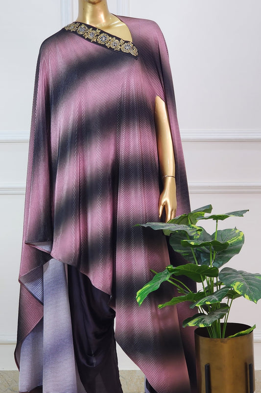 Pleated Top with Dhoti