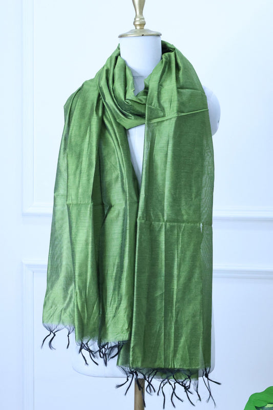 Green Silk Dupatta