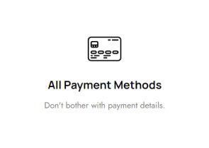 All payment methods